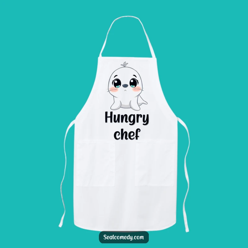 Funny Excited Seal Eyes Apron: Add Enthusiasm to Your Kitchen Adventures