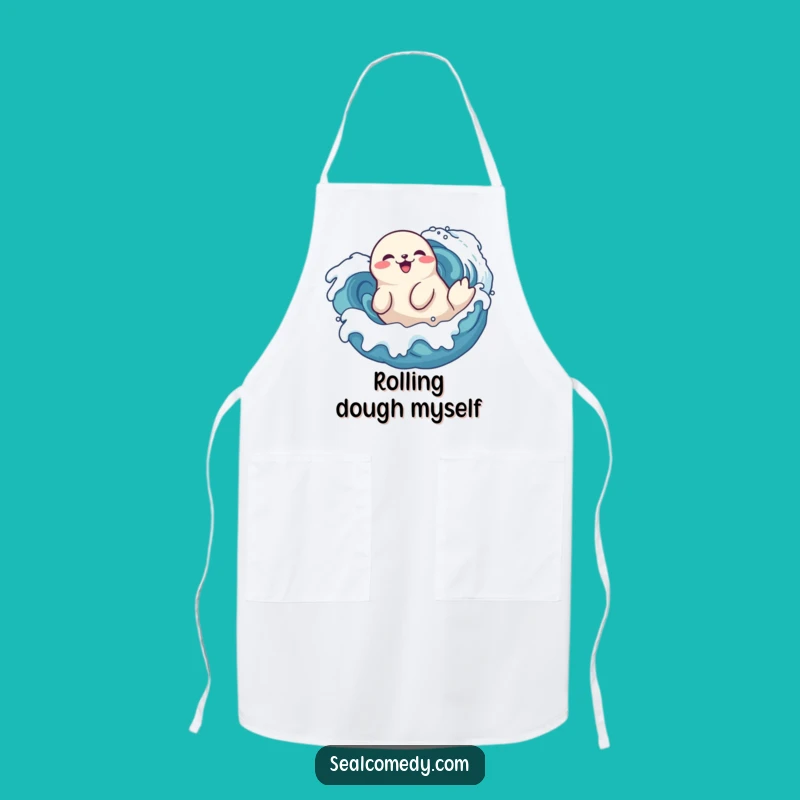 Funny Seal Roll Apron - Kitchen Playful Wave Delight Gift