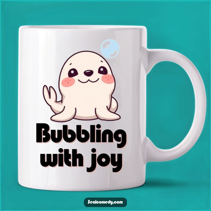 Funny Silly Seal Bubble Mug: Whimsical Wonder and Hilarious Gift