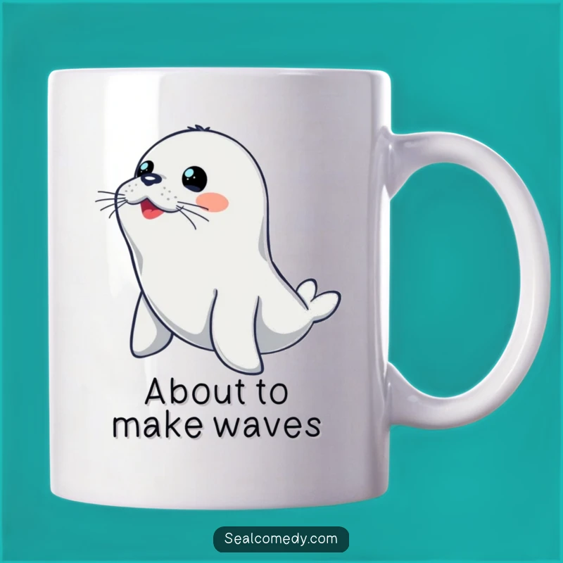 Funny Diving Seal Mug: Alert & Ready for Fun - Perfect Gift for Seal Lovers!