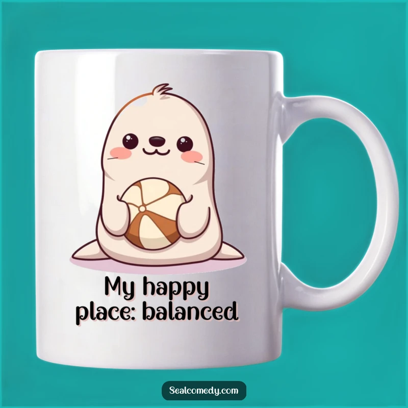 Funny Seal Balancing Mug: Happy Performer Gift for Circus Lovers