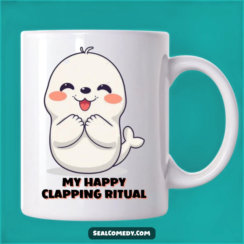 Funny Seal Clap Mug: Joyful Enthusiast, Perfect Gift for Seal Lovers