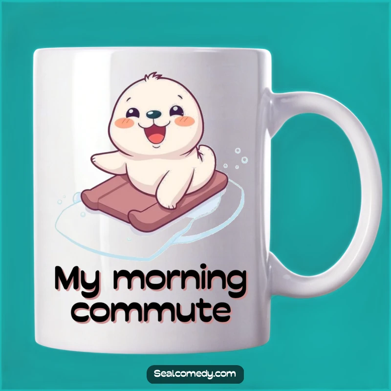 Funny Seal Pup Sliding Mug: A Delightful Gift for Animal Lovers
