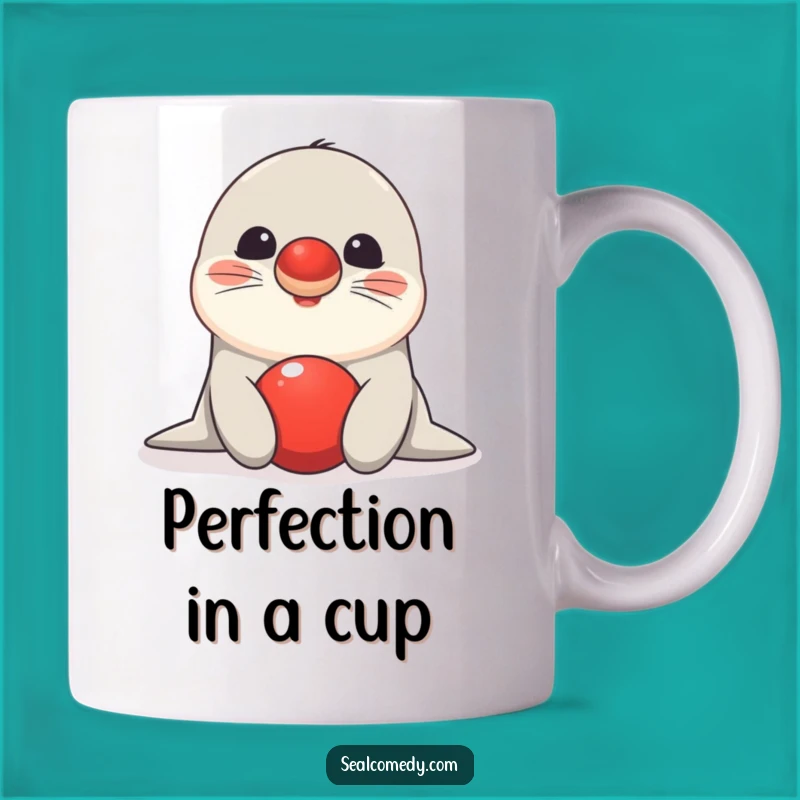 Funny Seal Balancing Ball Mug - Talented Sea Creature Gift Idea