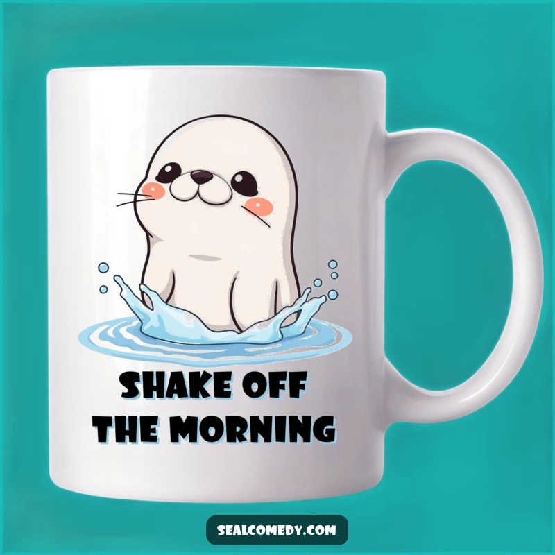 Funny Wet Seal Shake Mug: Refreshing Humor & Perfect Aquatic Gift