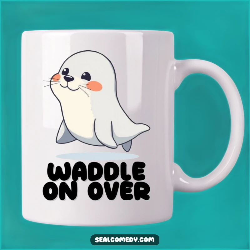 Funny Waddling Seal Mug: A Hilarious Gift for Go-Getters and Happy Walkers