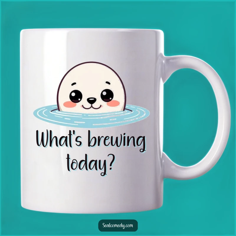 Funny Curious Seal Peeking Mug: Gift Your Wonder with This Hilarious Ocean Surprise