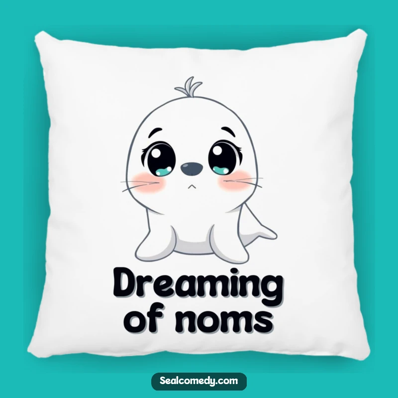 Cozy Funny Excited Seal Eyes Pillow: Plush Comfort for Joyful Moments