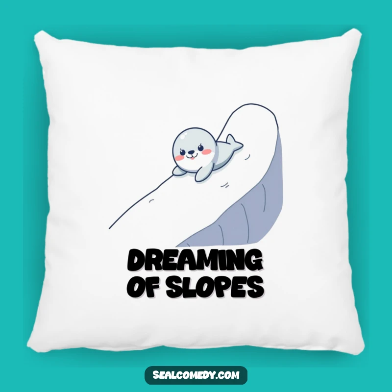 Funny Seal Sliding Pillow: Cozy Waterproof Adventure Cushion for Comfort