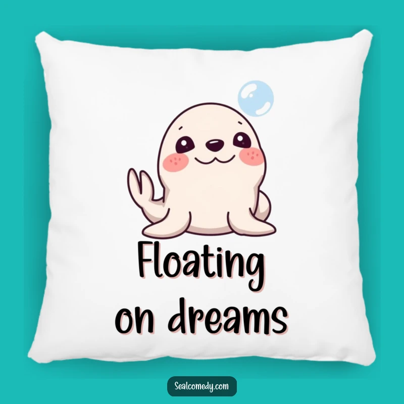 Cozy Funny Silly Seal Bubble Pillow: Comfort with a Splash of Fun