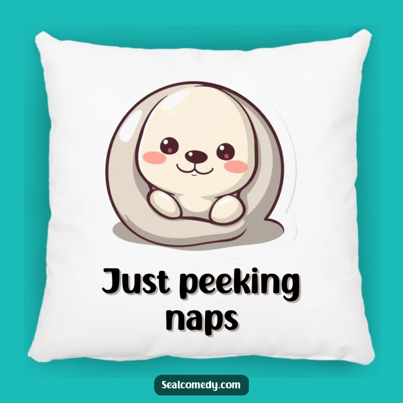 Funny Curious Seal Pillow - Snuggle with a Peek-a-Boo Pal!