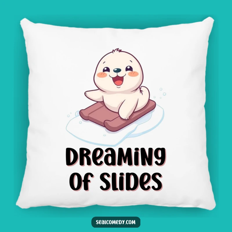 Funny Seal Pup Comfort Pillow: Cozy & Hilarious Home Decor Gift