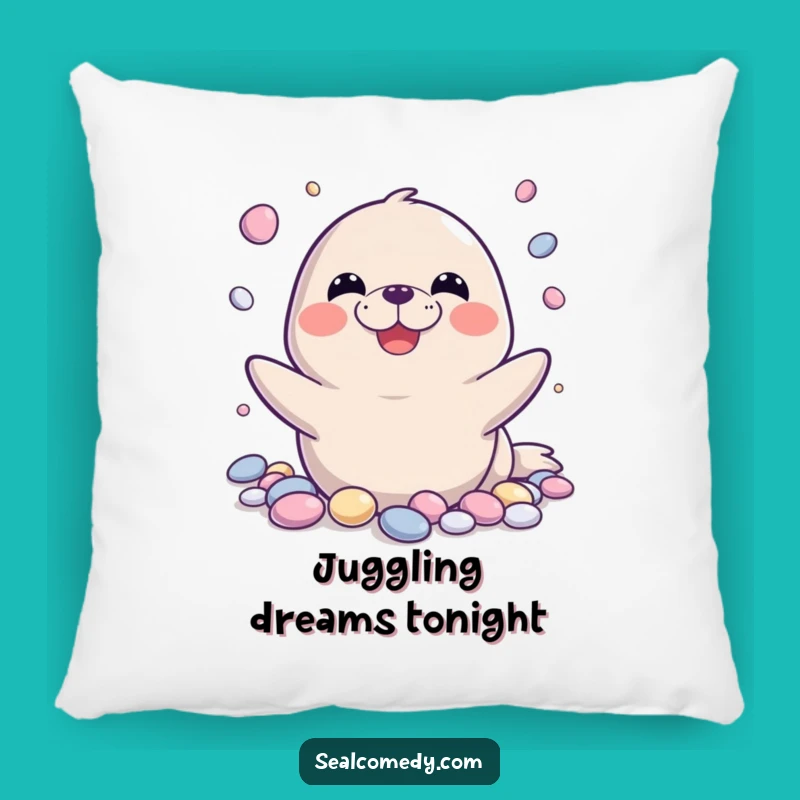 Funny Seal Juggling Pillow: A Hilarious and Cozy Addition to Your Couch!