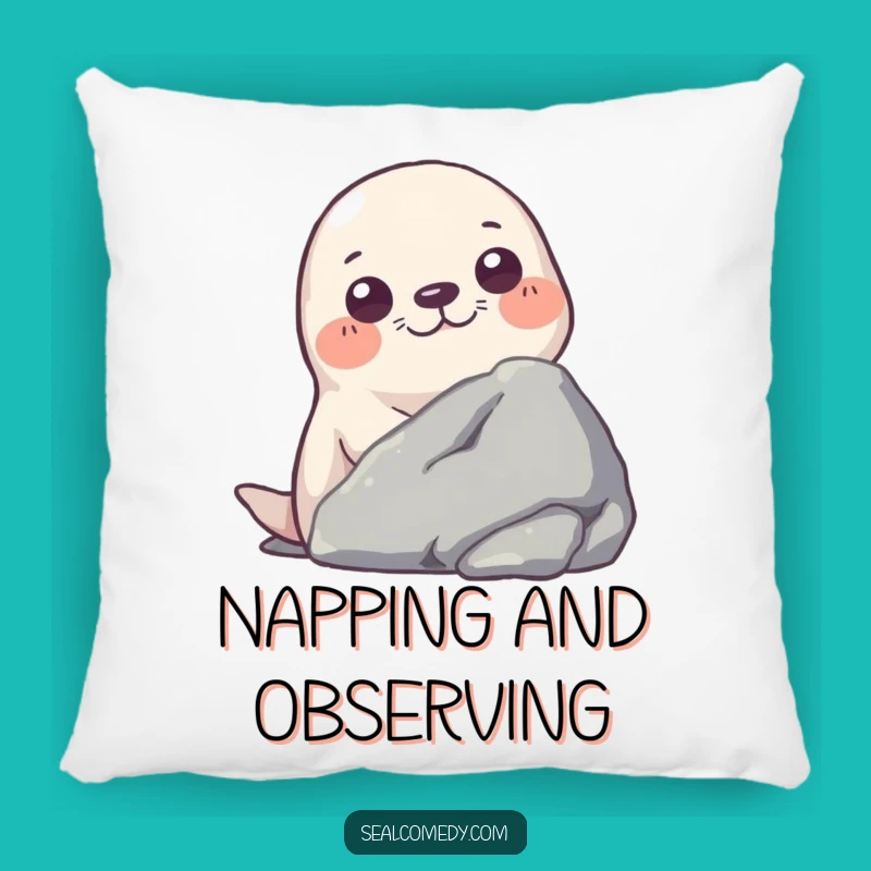 Funny Curious Seal Pillow: Snuggle Up with Hilarious Mystery
