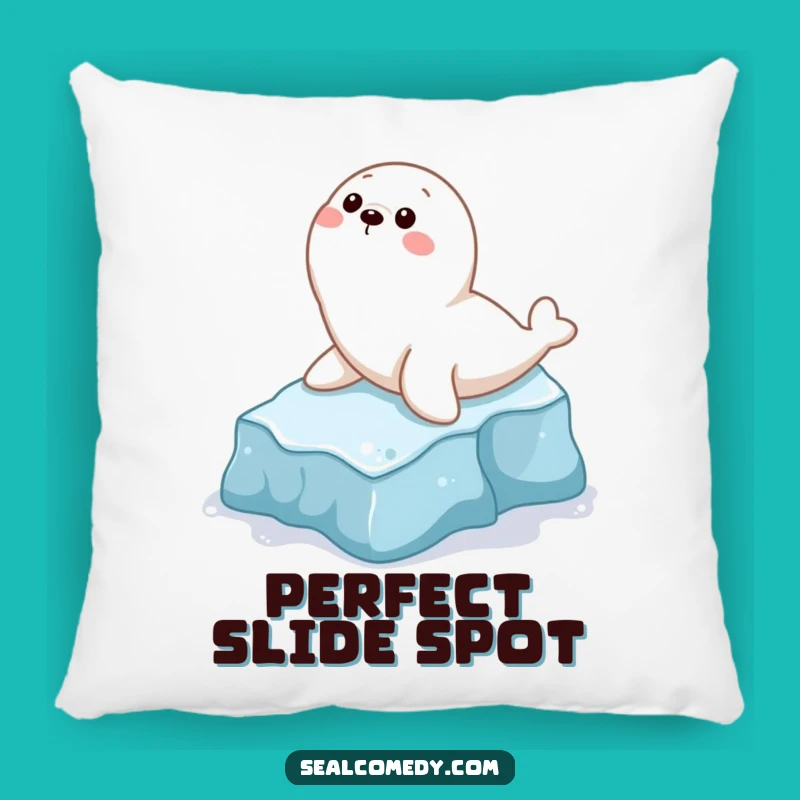 Funny Seal Sliding Pillow: Cozy Comfort and Arctic Laughs, Perfect Gift!