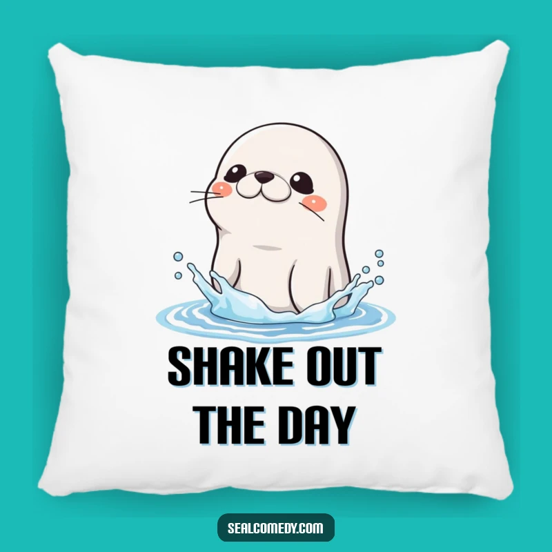 Funny Wet Seal Shake Pillow: Comfy Accent with Refreshing Humor