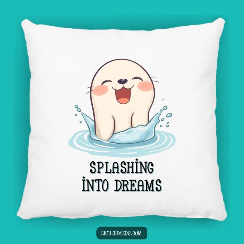 Funny Giggling Seal Pillow - Splashy Pop-Up Decor