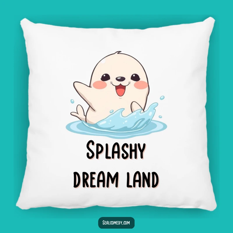 Funny Seal Splash Pillow: Cozy Fun, Perfect Gift for Water-Themed Homes