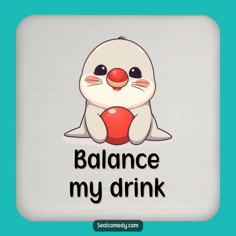 Funny Seal Balancing Coasters - Protect Surfaces with Skill!
