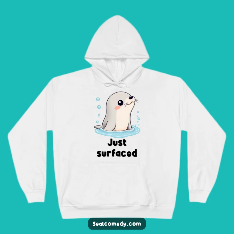 Cozy Funny Bubbly Water Seal Hoodie: Stay Warm and Refreshed