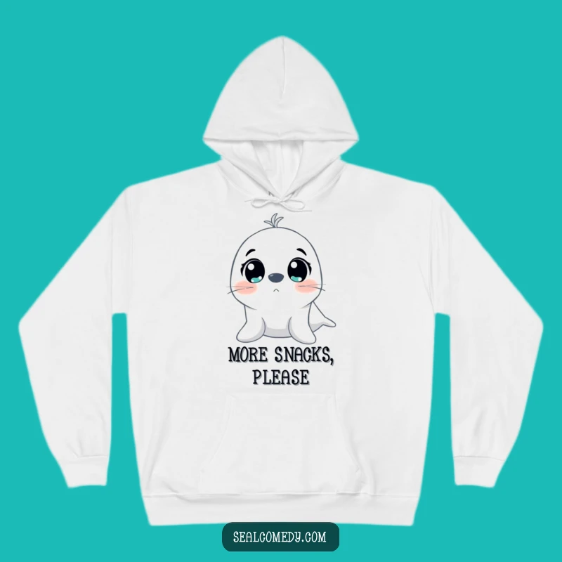 Cozy Funny Excited Seal Eyes Hoodie: Snuggle Up with Pure Delight and Warmth