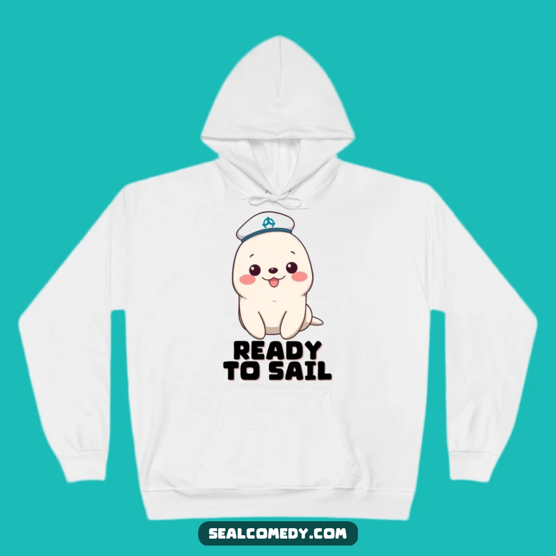 Cozy Funny Sailor Seal Hoodie: Nautical Warmth & Cheerful Vibes
