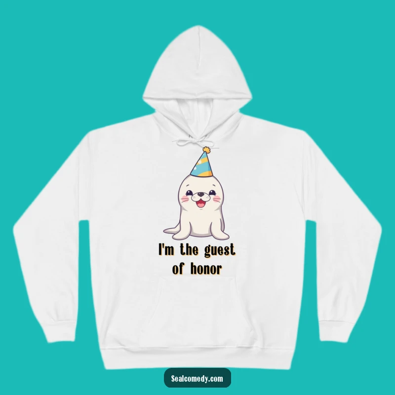 Funny Party Seal Hoodie: Cozy Honking Celebration Gear