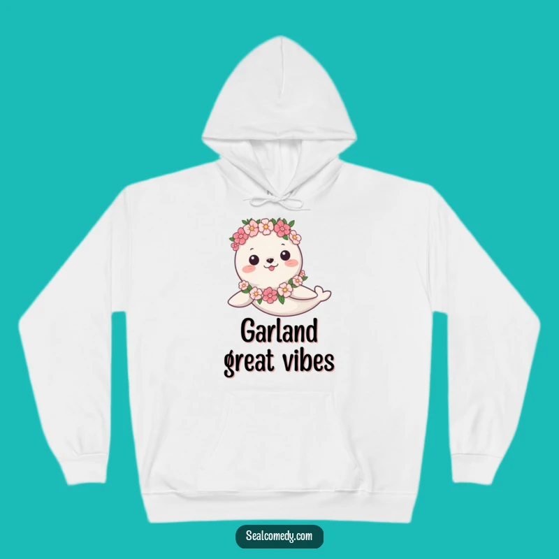 Funny Seal Garland Hoodie: Cozy Swim Style - Ultimate Funny Gift for Seal Lovers