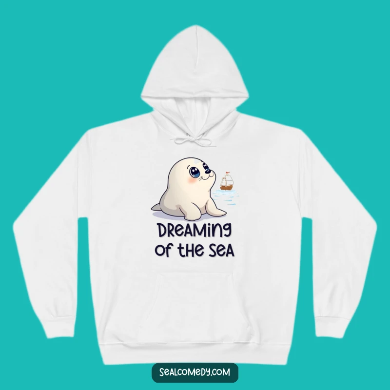 Funny Seal Watching Ship Hoodie: Cozy Innocent Eyes Sweatshirt, Perfect Funny Gift
