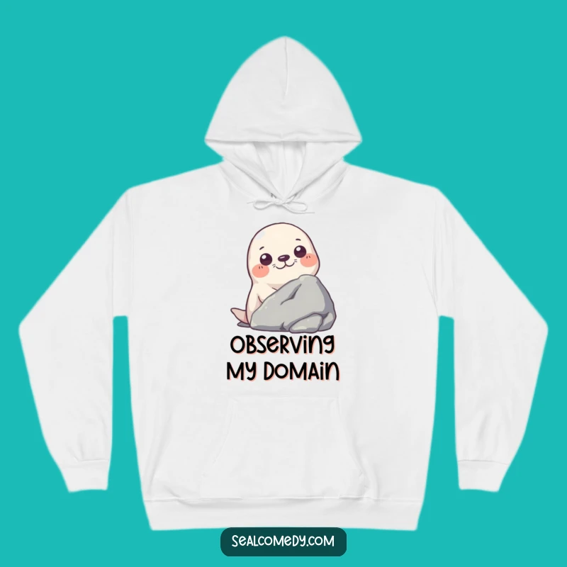 Funny Cozy Seal Peek Hoodie: Stay Warm with Hilarious Mystery