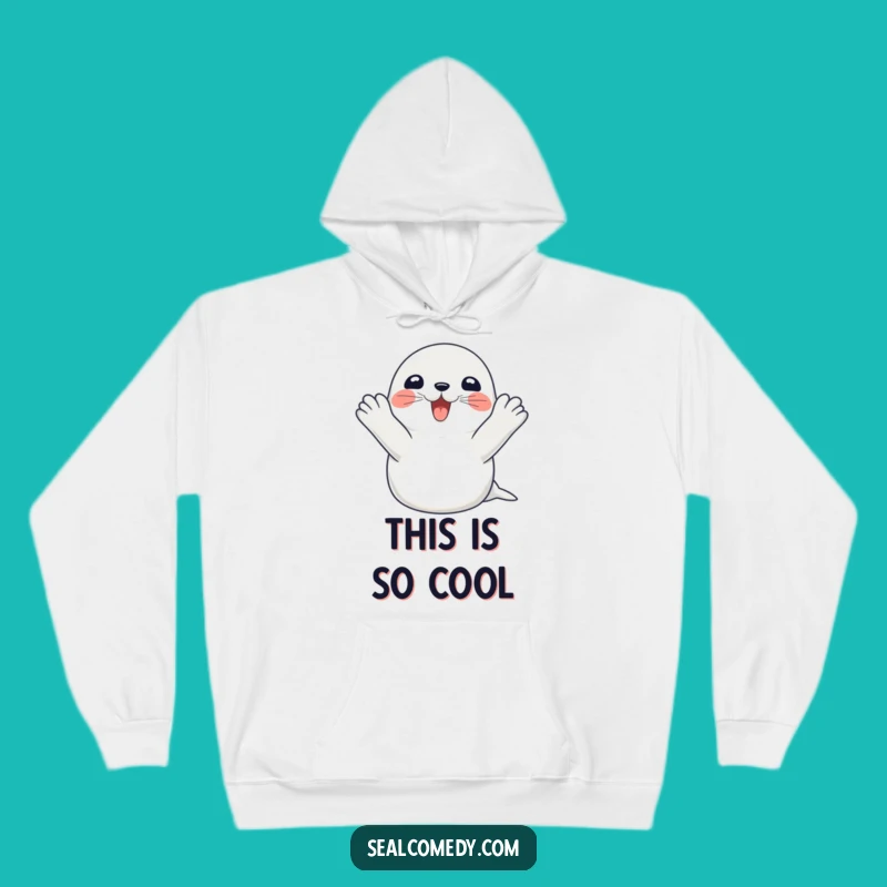 Cozy Funny Happy Seal Clapping Hoodie: Stay Warm with This Hilarious Ocean Delight