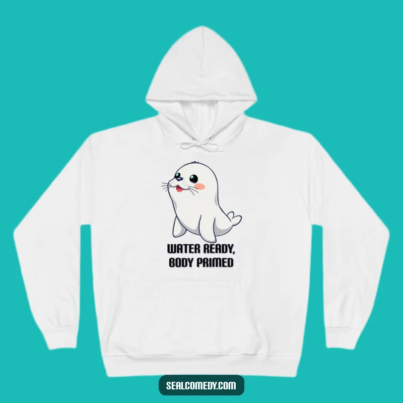 Funny Diving Seal Hoodie: Stay Alert & Cozy - Ultimate Funny Gift for Seal Fans!