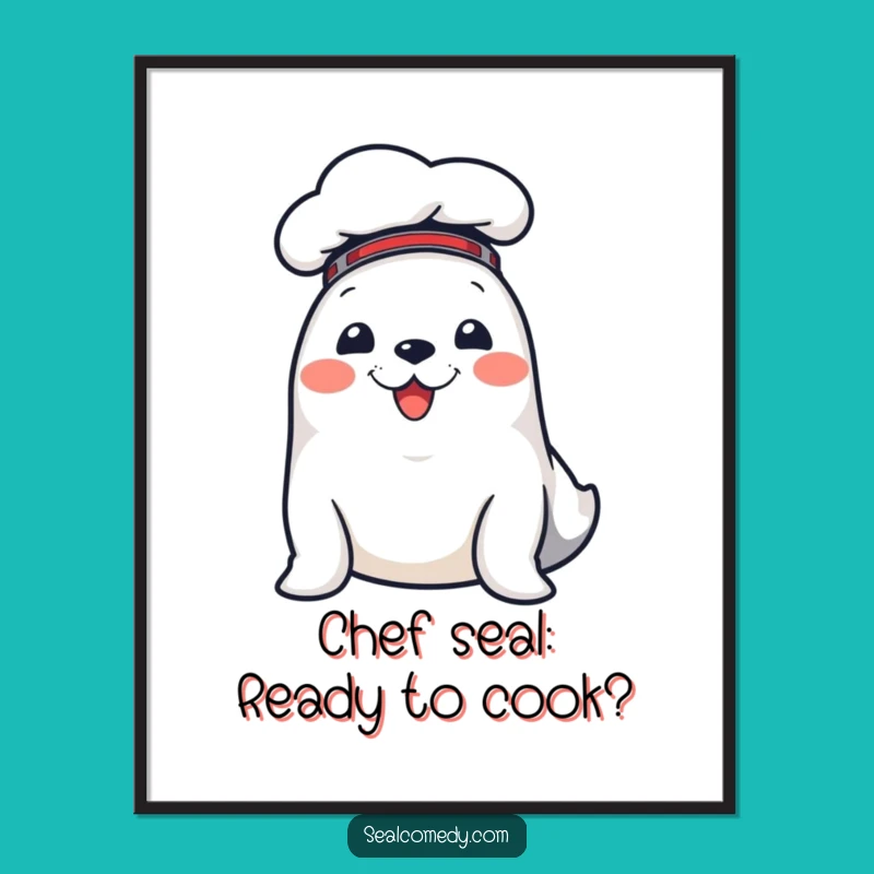 Free Printable Chef Seal Wall Art: Funny Downloadable Decor for Your Kitchen!