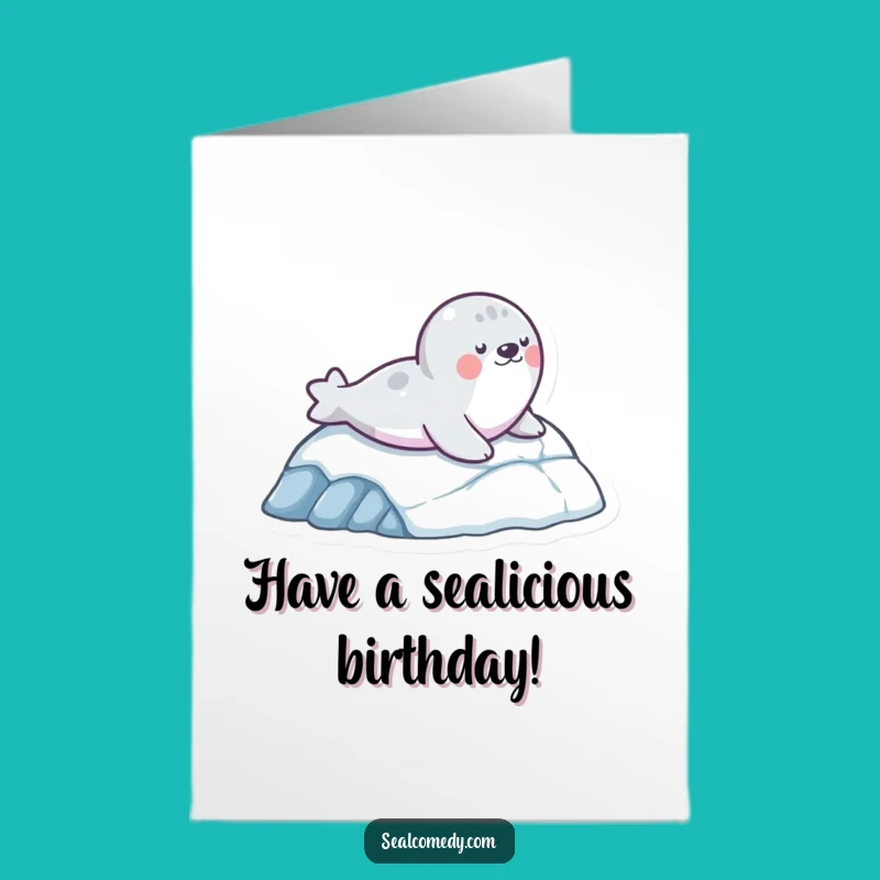 Free Printable Birthday Seal Slide Card: Fun Seal for a Hilarious DIY Celebration!