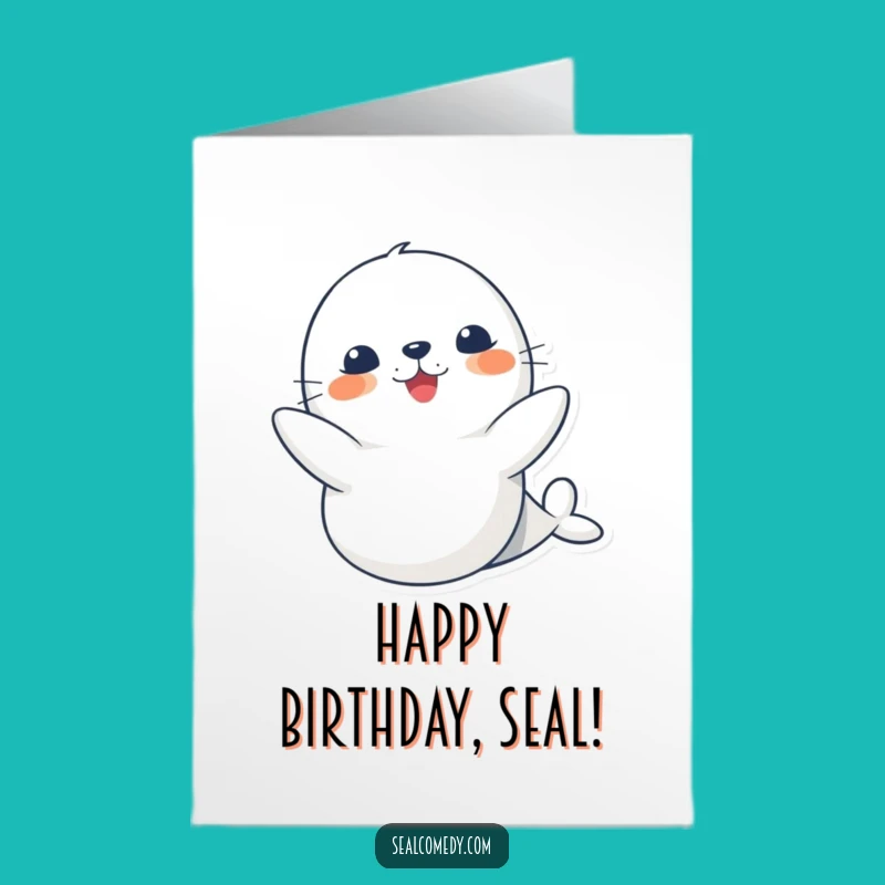 Free Printable Birthday Card: Happy Seal Clapping - Joyful DIY Gift