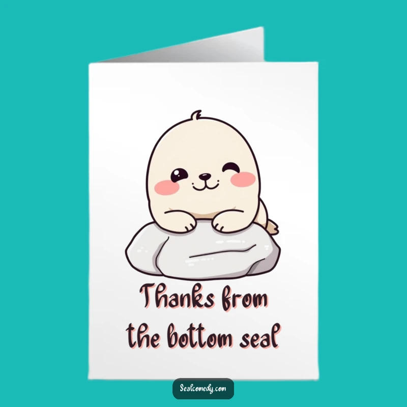 Free Printable Thank You Card: Chill Seal, Humorous Appreciation, Downloadable Gift