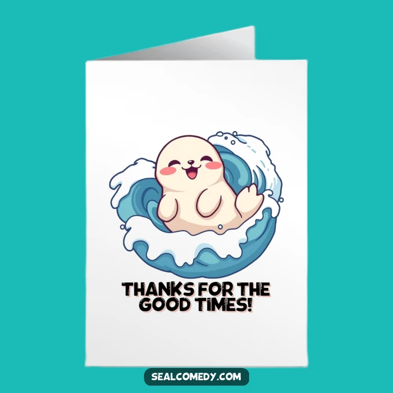 Delighted Seal Free Printable Thank You Card - Rolling Thanks Downloadable Gift