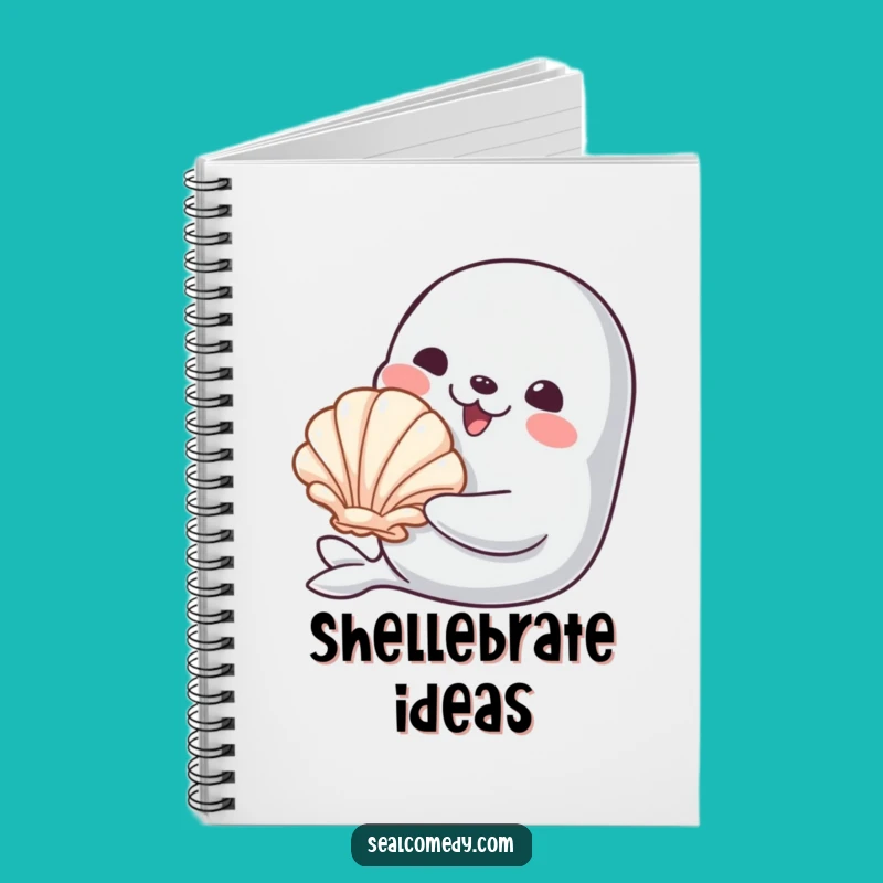 Funny Gift Shell Seal Notebook: Document Your Thoughts with Kind Flair