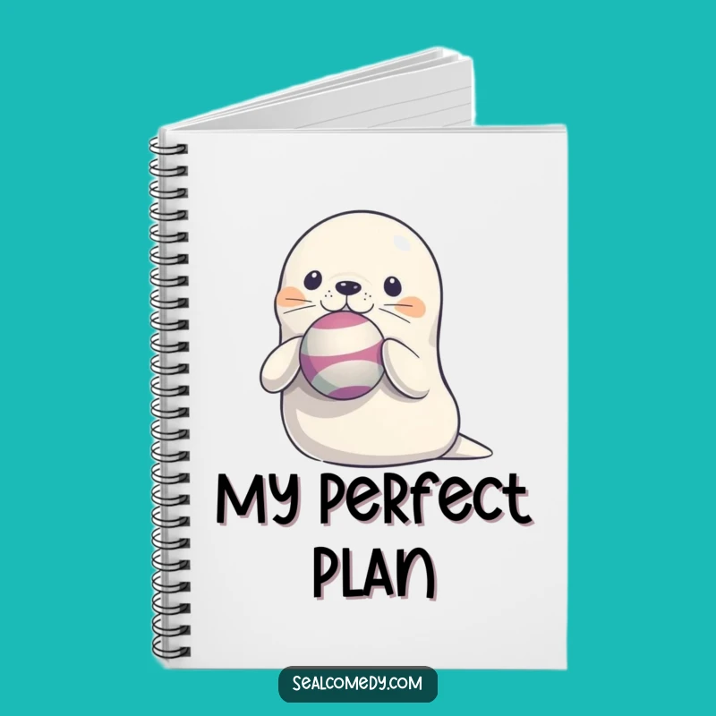 Funny Seal Balancing Ball Notebook: Journal with a Juggling Sea Mammal - For Organizers!