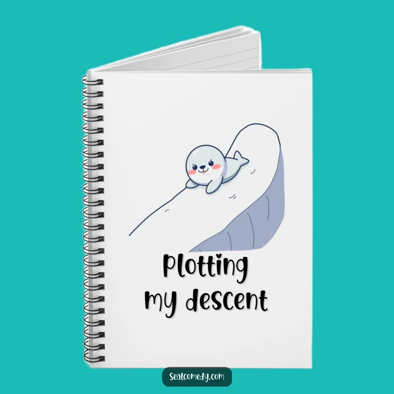 Funny Seal Sliding Notebook: Hilarious Waterproof Journal for Fun Notes