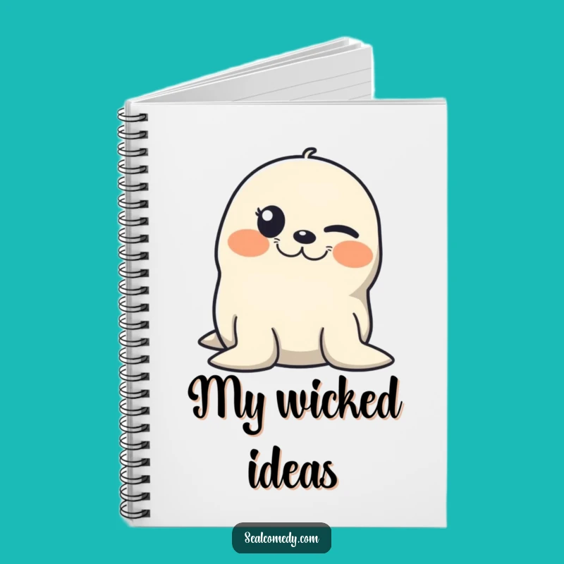 Funny Winking Seal Notebook: Jot Down Ideas with Mischievous Flair, Perfect Funny Gift
