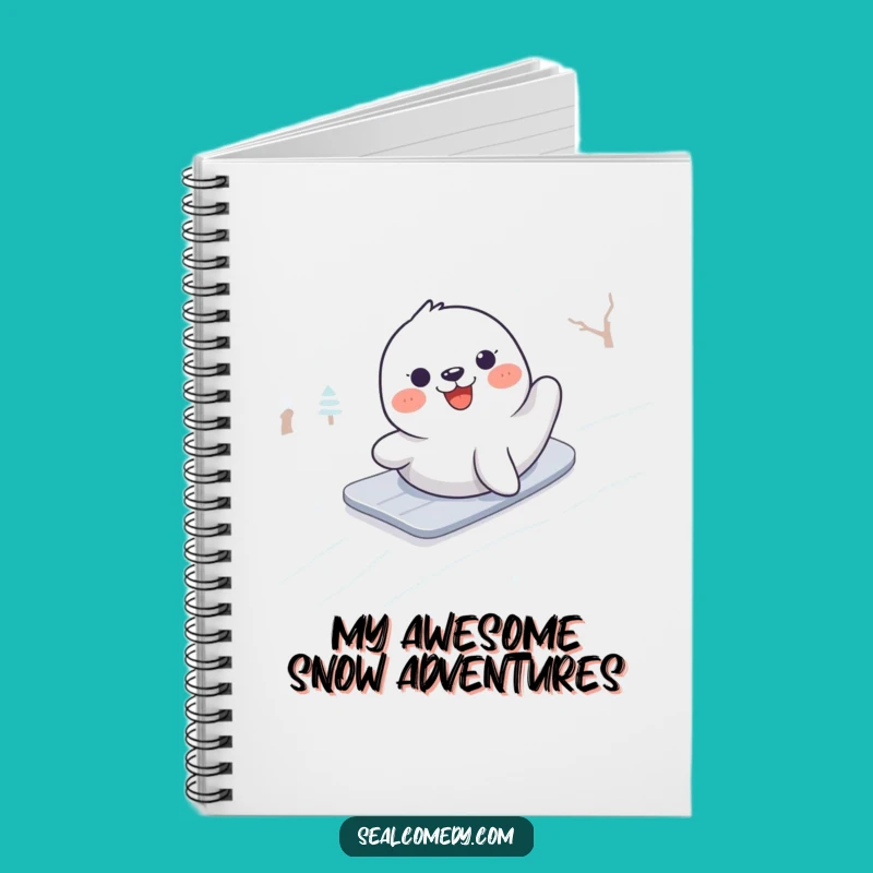 Funny Seal Snowy Day Notebook: Jot Down Ideas with Hilarious Fun
