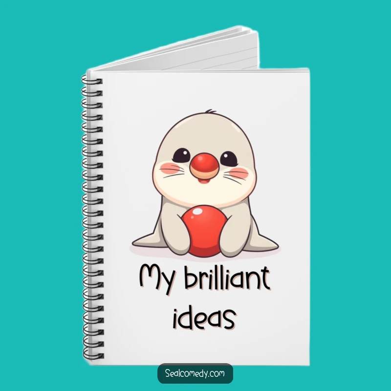 Funny Seal Balance Ideas Notebook - Jot Down Your Best Tricks!