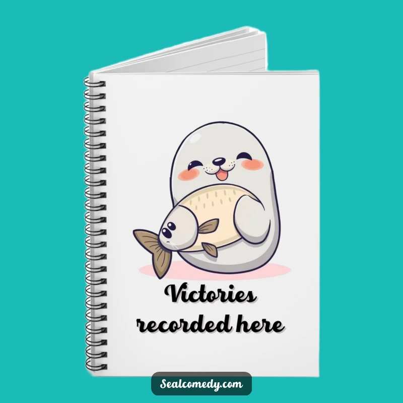 Funny Proud Seal Fishing Notebook: Jot Down Triumphs with This Hilarious Angler's Muse