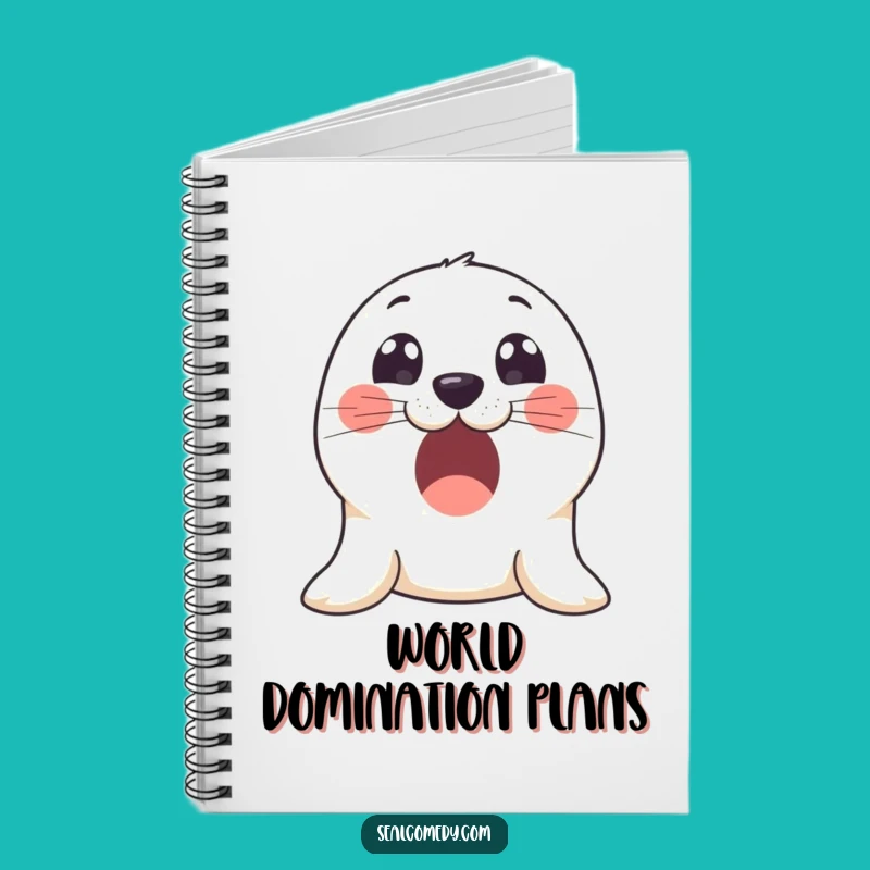 Funny Excited Seal Notebook: Capture Your Ideas with Innocent Wonder, Perfect Funny Gift