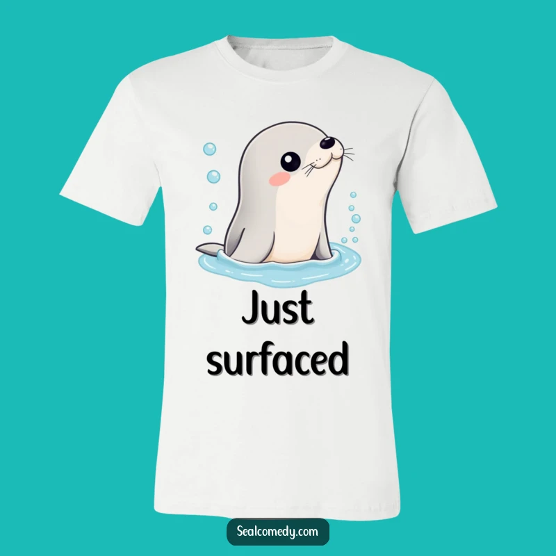 Funny Bubbly Water Seal T-Shirt: Wear the Refreshment and Humor