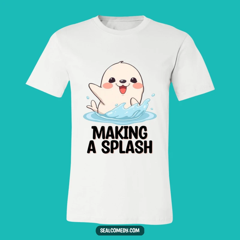 Funny Seal Splash T-Shirt: Dive into Fun, Perfect Gift for Playful People