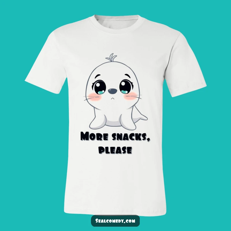 Funny Excited Seal Eyes T-Shirt: Wearable Joy for Expression Enthusiasts