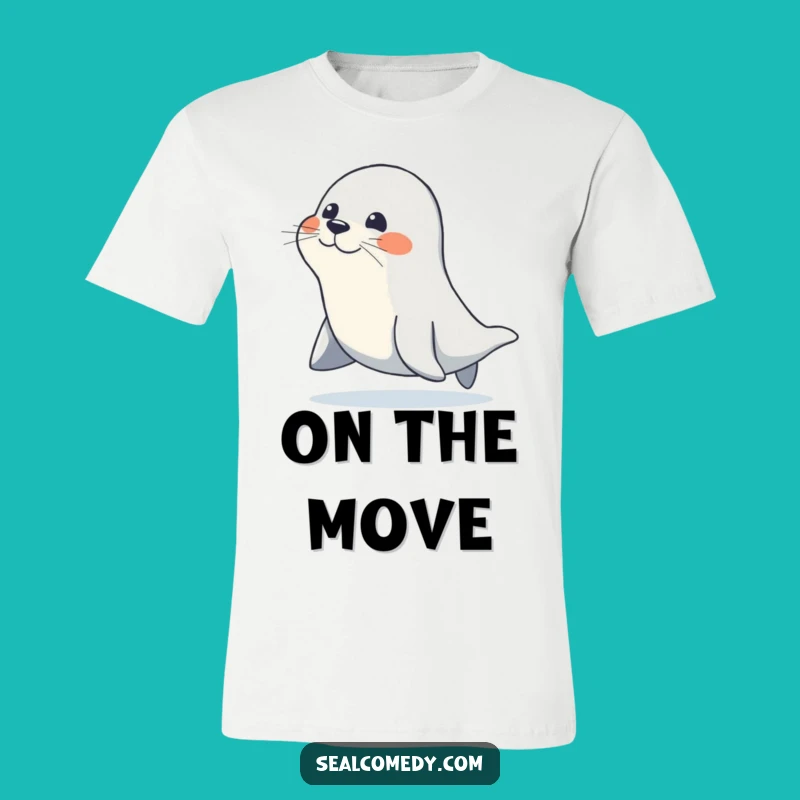 Funny Waddling Seal T-Shirt: Wear Your Determination with Joyful Style