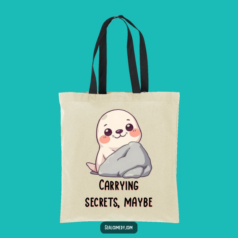 Funny Seal Peek Tote Bag: Carry Your Secrets with Style